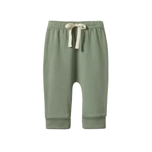NATURE BABY DRAWSTRING PANTS NETTLE
