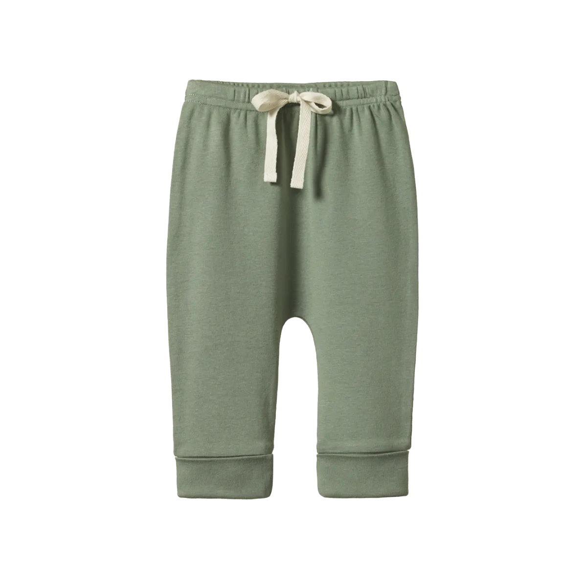 NATURE BABY DRAWSTRING PANTS NETTLE