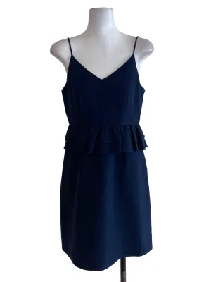 Navy Blue Peplum Dress
