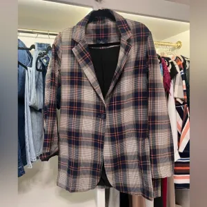Navy Orange Cream Blazer Jacket Baci
