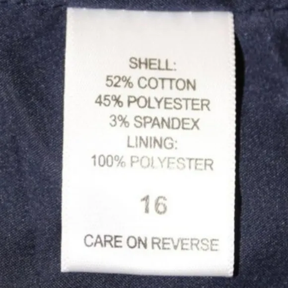 New York &amp; Co. Topstitched Two-Button All Season Stretch Jacket, 16, Navy Blue