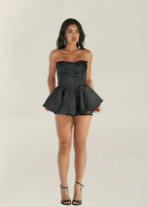 Noir Poppy Mini Dress