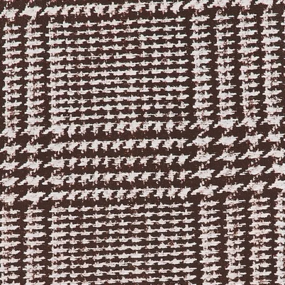 NORMA KAMALI Pleated Micro Skirt Chocolate Brown Cream Glenn Plaid Tweed {$140}