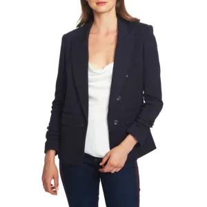 NWT 1.STATE Large Ruched Sleeve Pinstripe Blazer