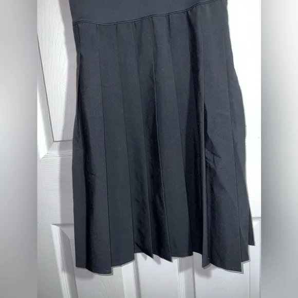 NWT BEALEAF Laureate UPF 50  Sleeveless Pleated Skirt Black Sports Dress