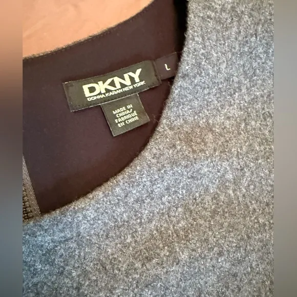 NWT DKNY Colorblock Shift Dress Size L MSRP $355