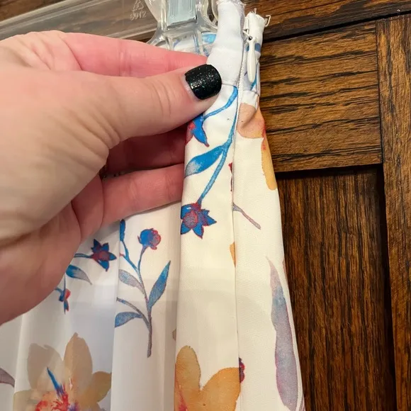 NWT French Connection Floral Drape Tiered Midi Skirt 4