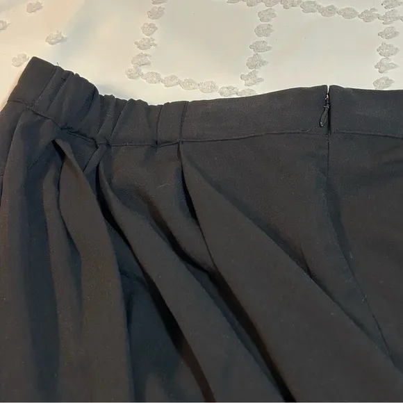 NWT Making the Cut Maxi Skirt Swingy Drapey Pleated Hi-Lo Black Plus Size 2X