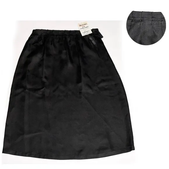 NWT Nicole Farhi Silk-Blend A-Line Skirt