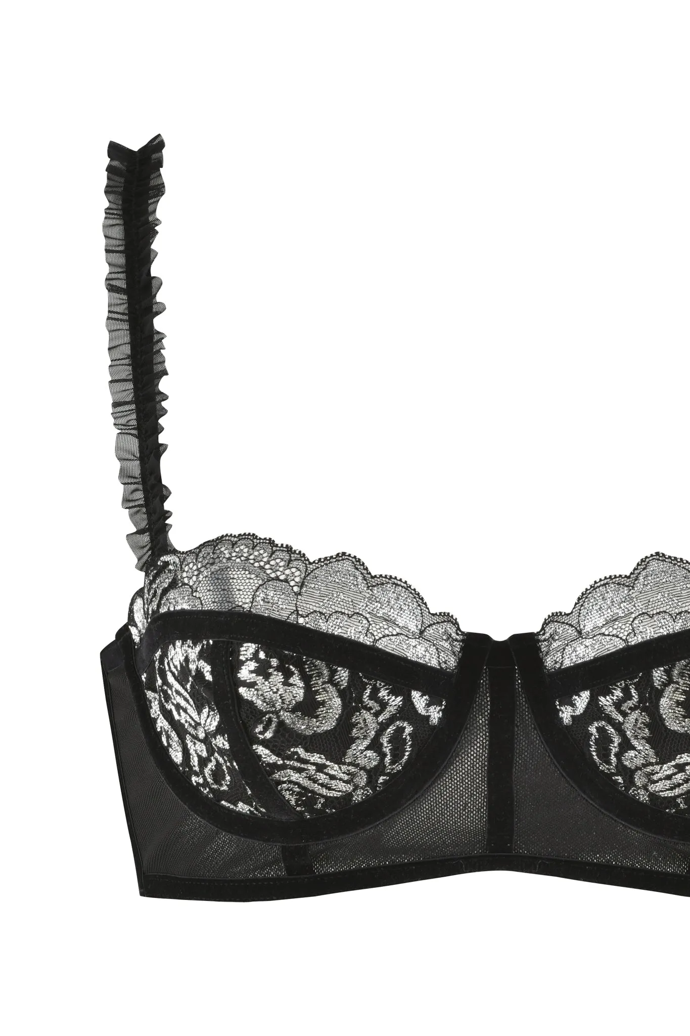 NYSSA TWO-PIECE SET - BLACK : METALLIC
