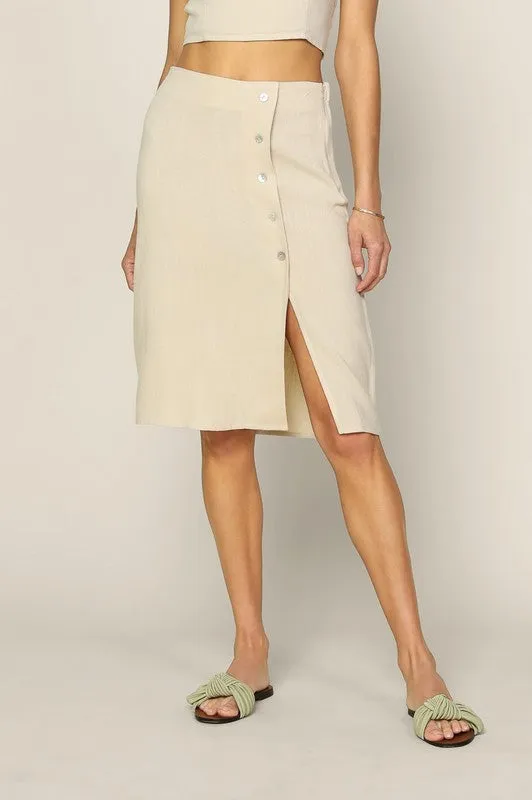 On Her Way Lined Skirt