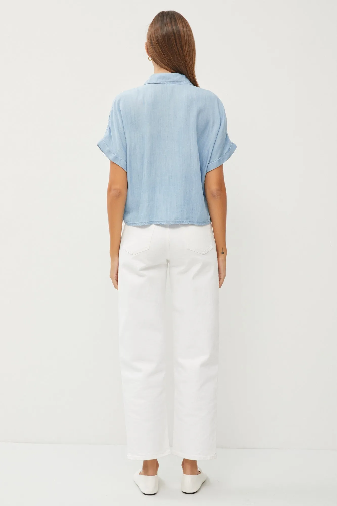 Open Fields Button Down Blouse