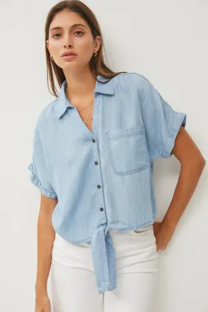 Open Fields Button Down Blouse