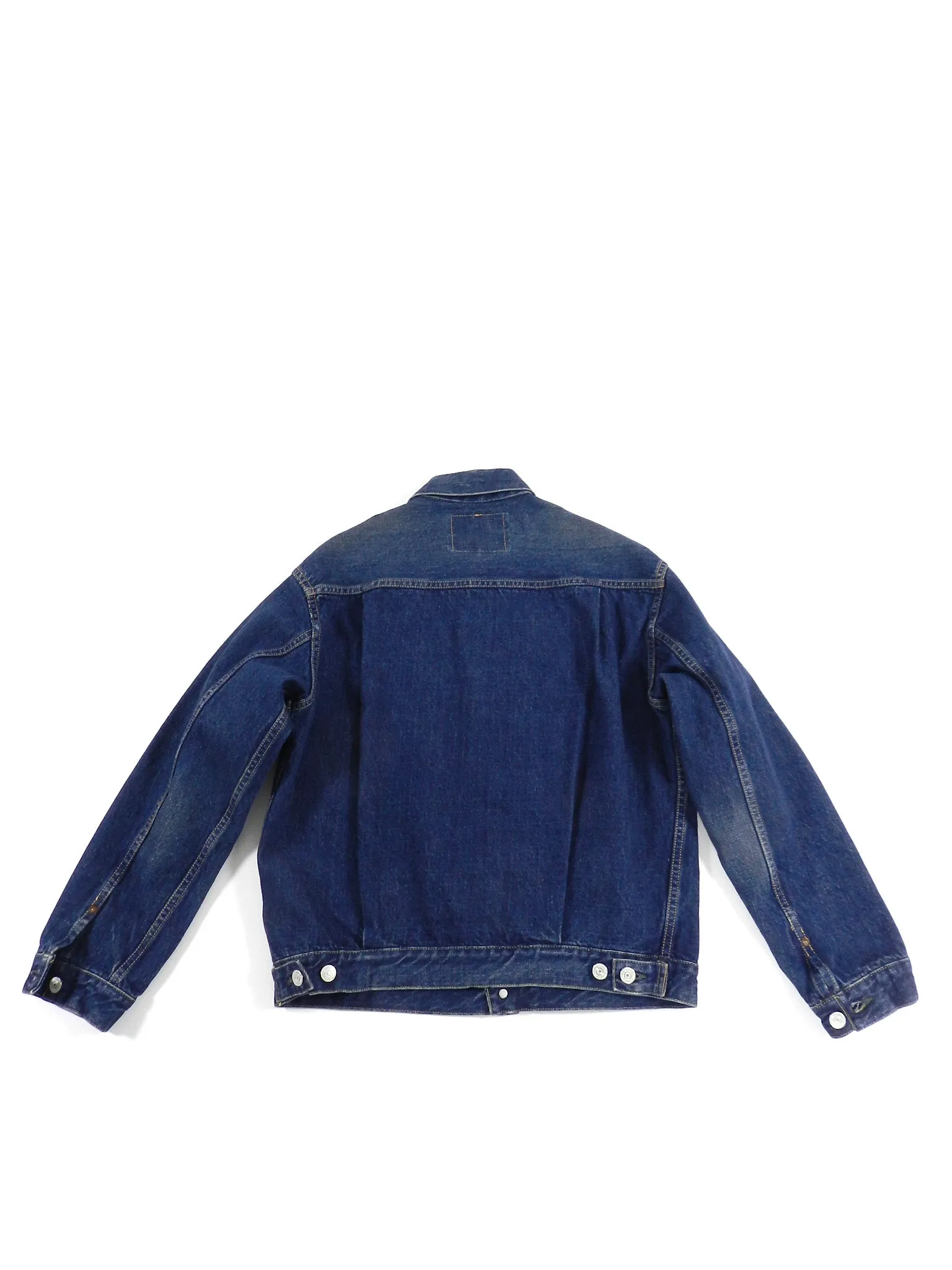 Orslow Indigo Pleated Denim Jacket - S
