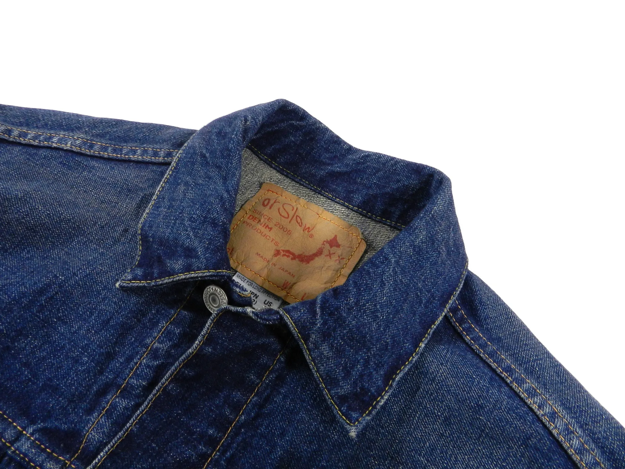 Orslow Indigo Pleated Denim Jacket - S