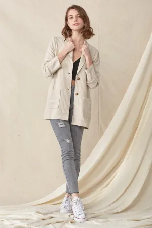 Oversized Double Pocket Blazer