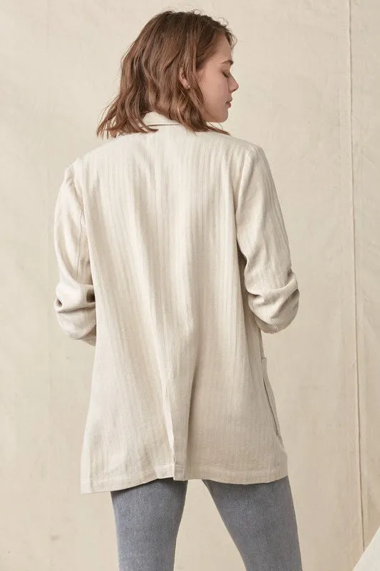 Oversized Double Pocket Blazer
