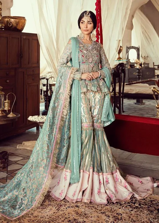 Pakistani Bridal Fairytale Gharara for Wedding #Y2088