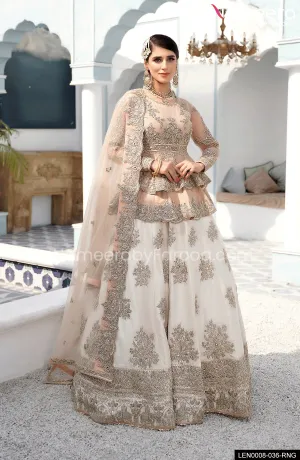 Pakistani Peplum Lehenga Bridal Dress Online #BS558