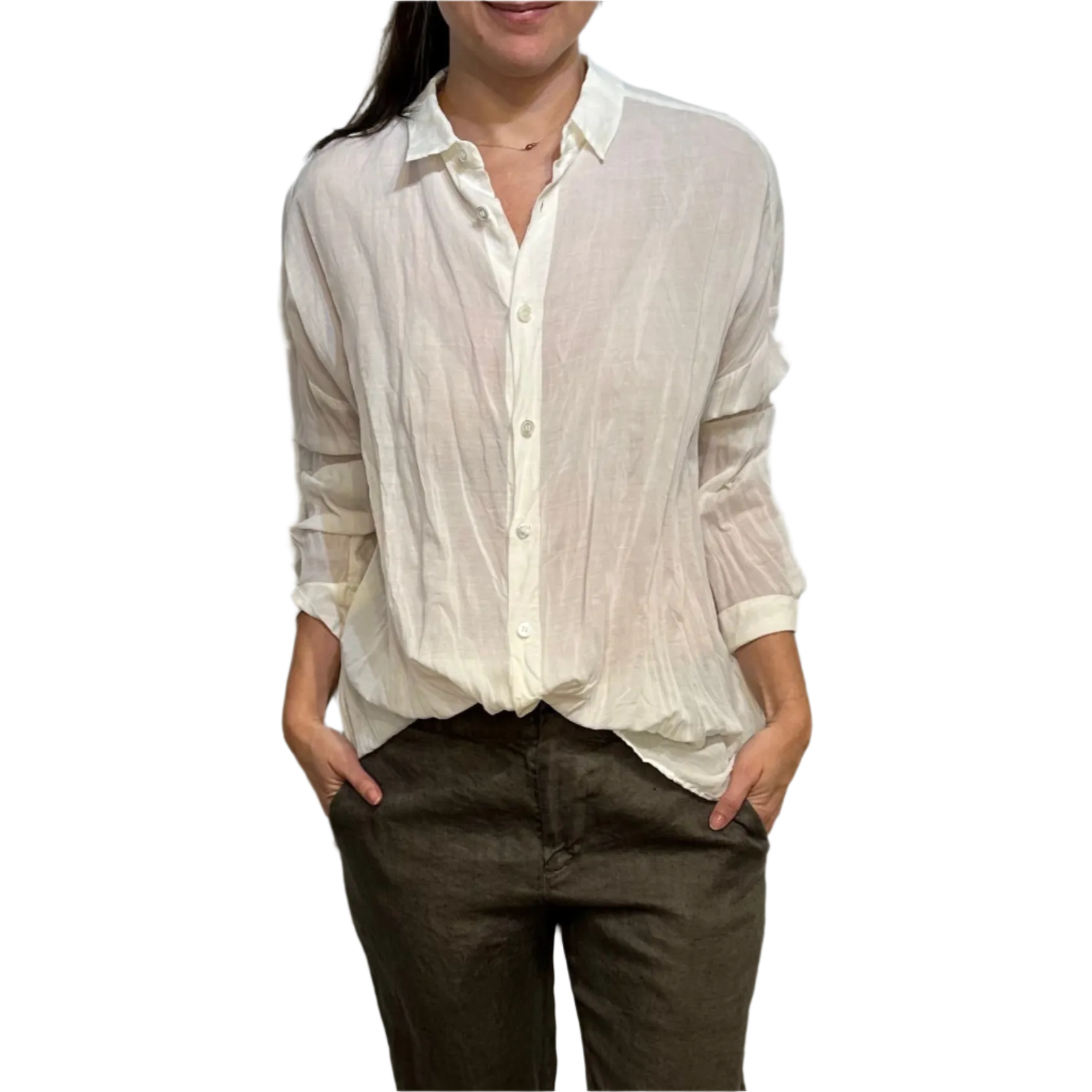 PDC - Ramie Blouse | Ivory