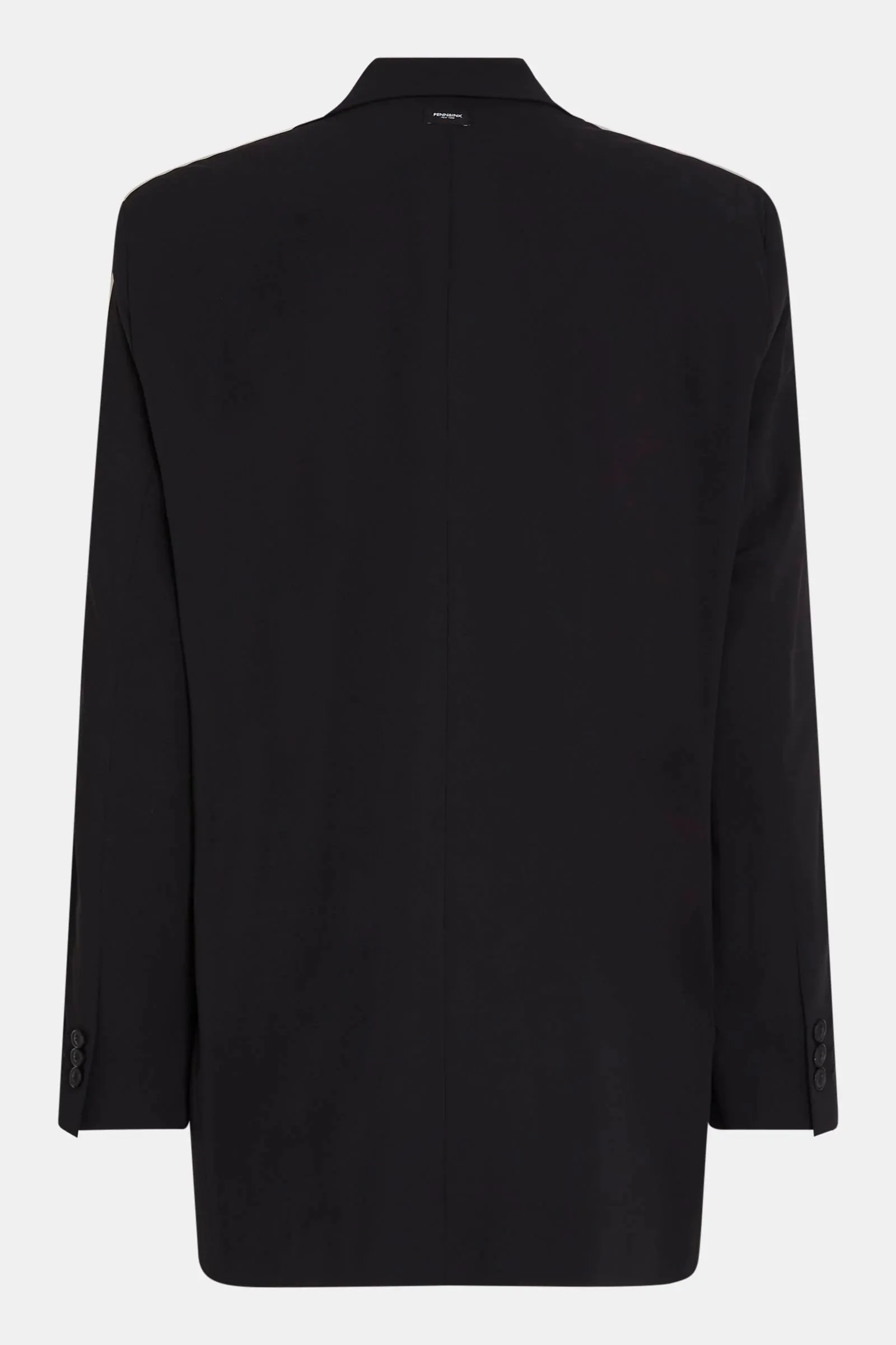 PENN&INK N.Y LOGAN sort oversized dressjakke med hvite striper