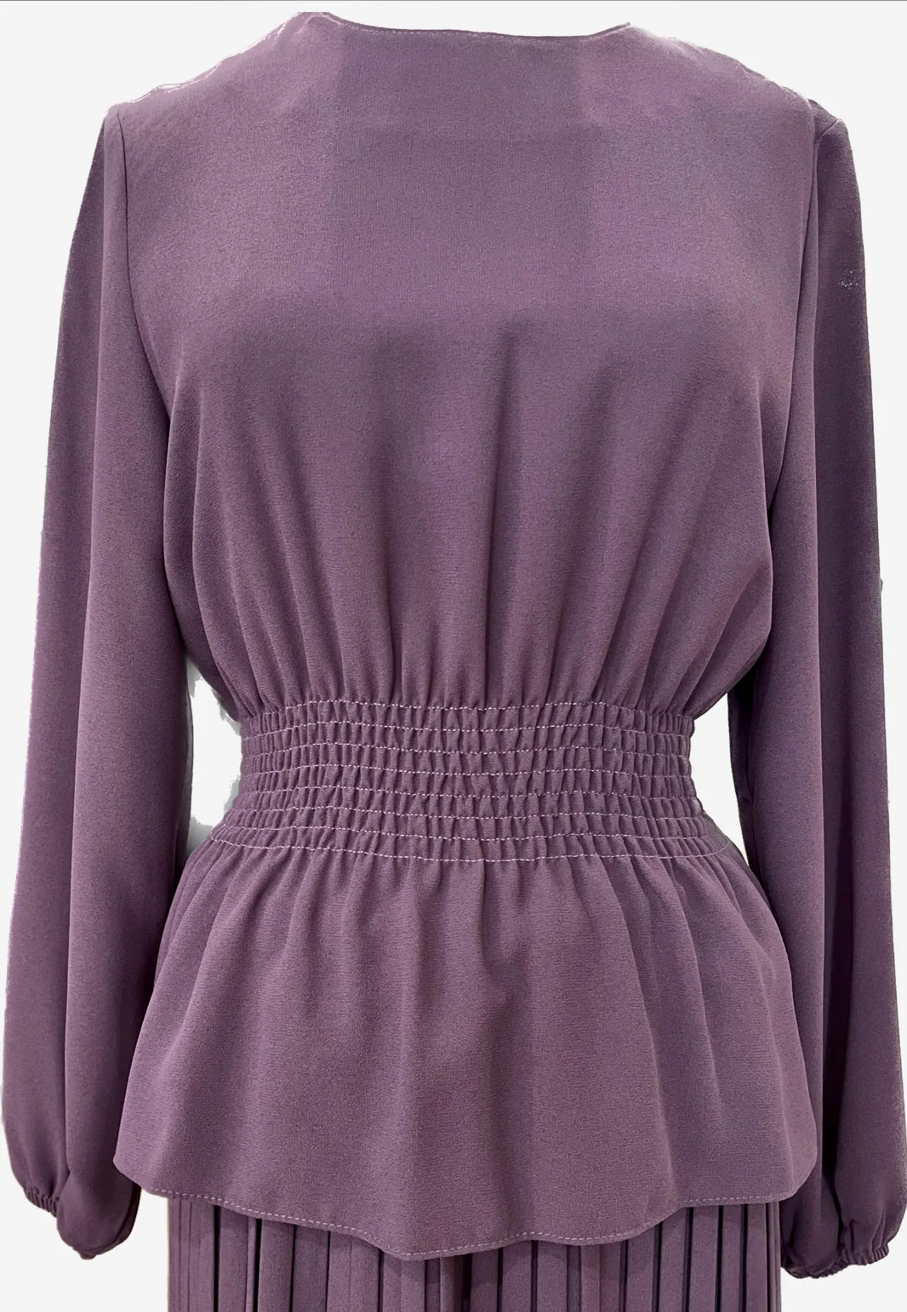 Peplum Top - Purple