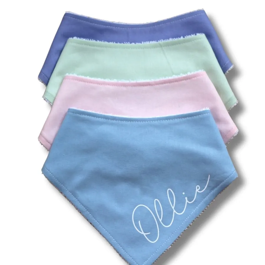 Personalised Pastel Bandana Bibs