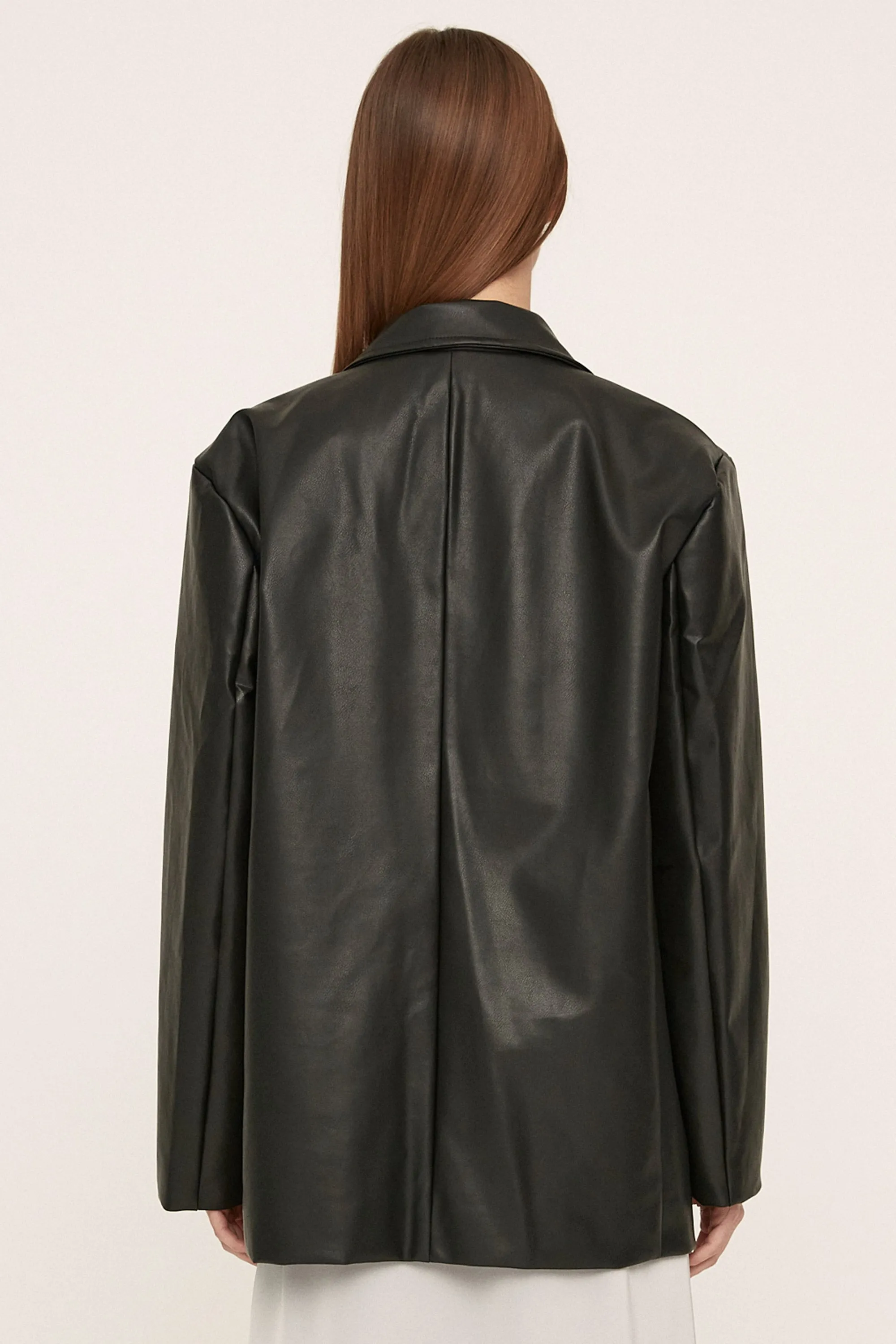 Peyton Pleather Overfit Blazer