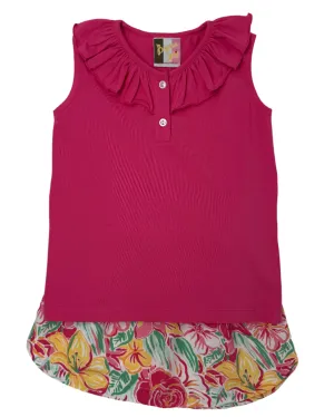 Pink Lily Skirt Set