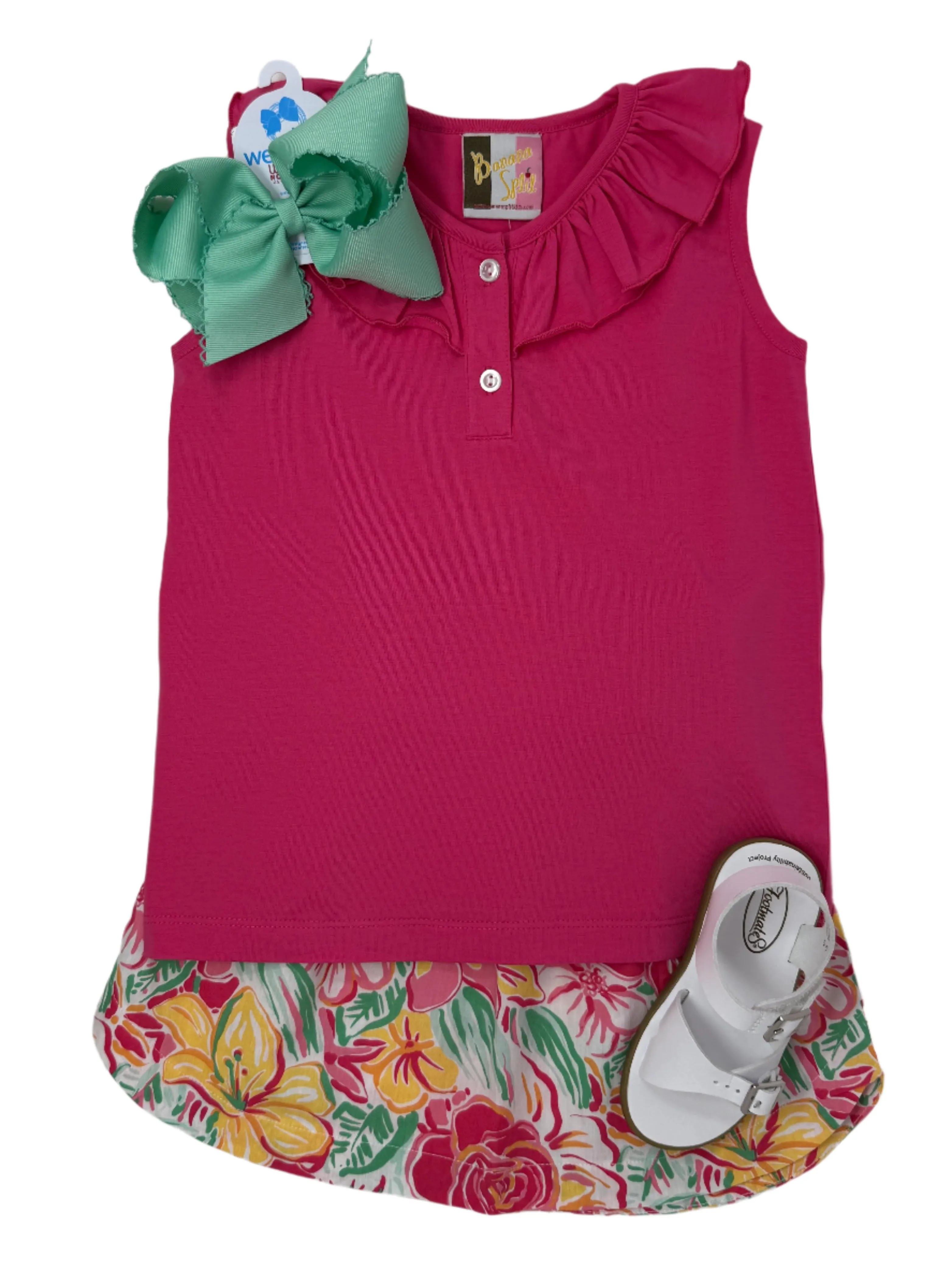 Pink Lily Skirt Set