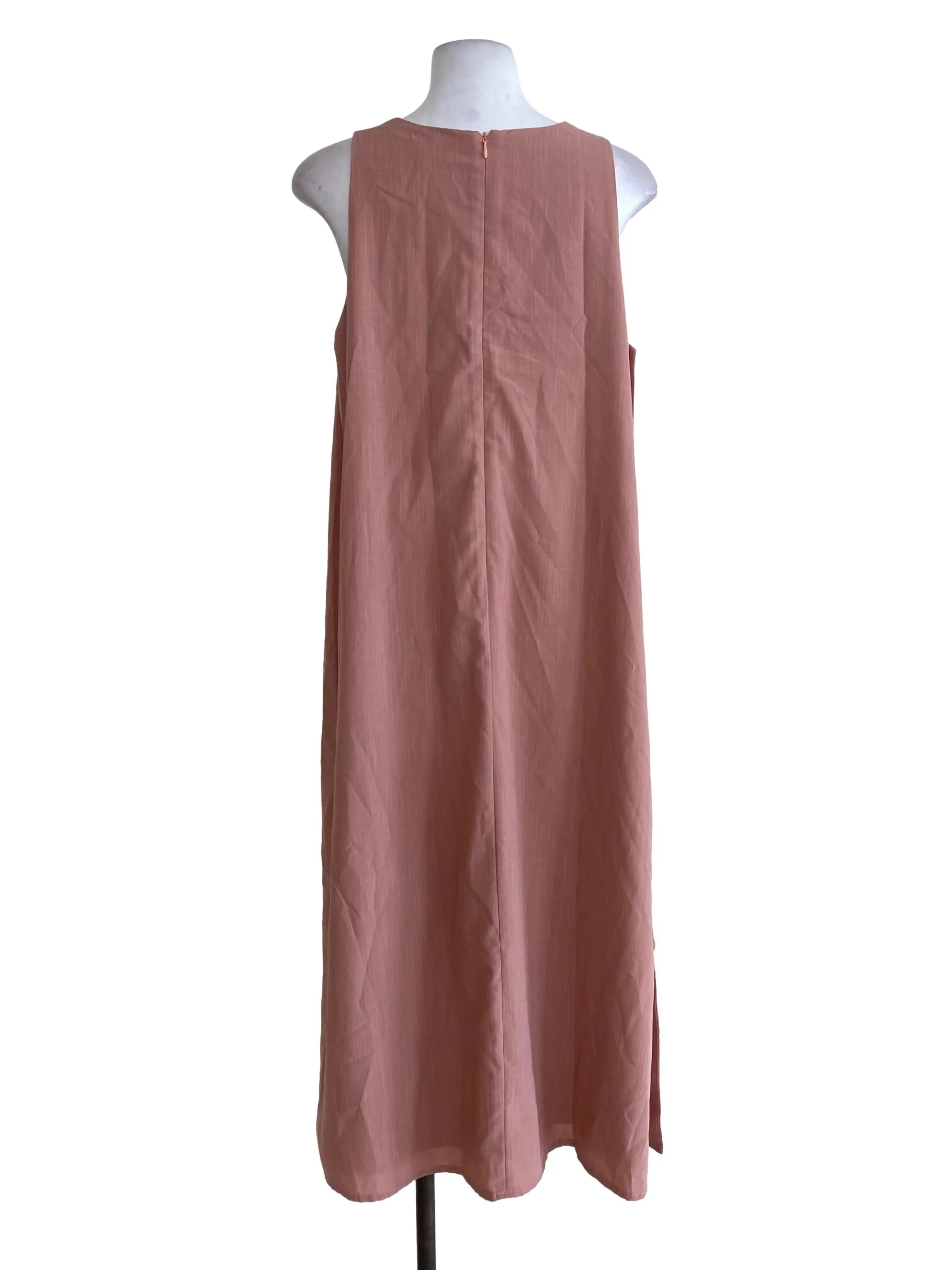 Pink Twill Shift Dress