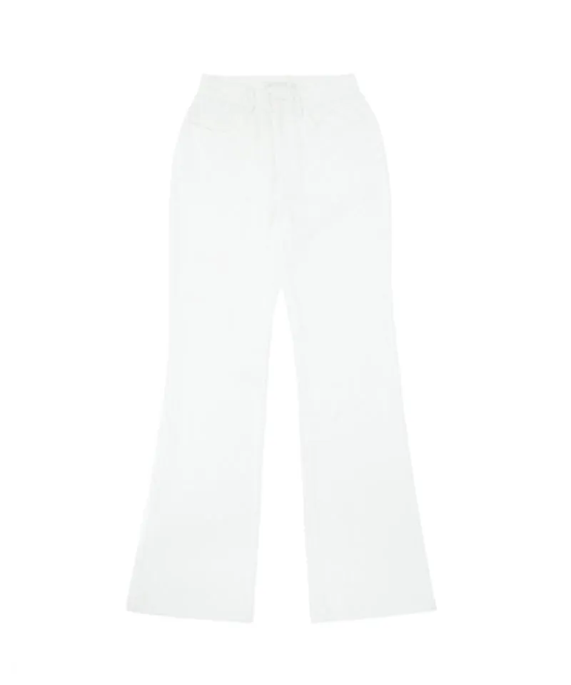 PIV'VEE Corduroy Bootcut Pants - Cloud White