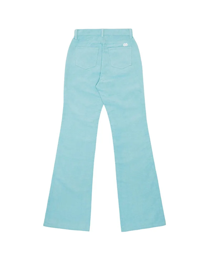 PIV'VEE Corduroy Bootcut Pants - Cornflower Blue
