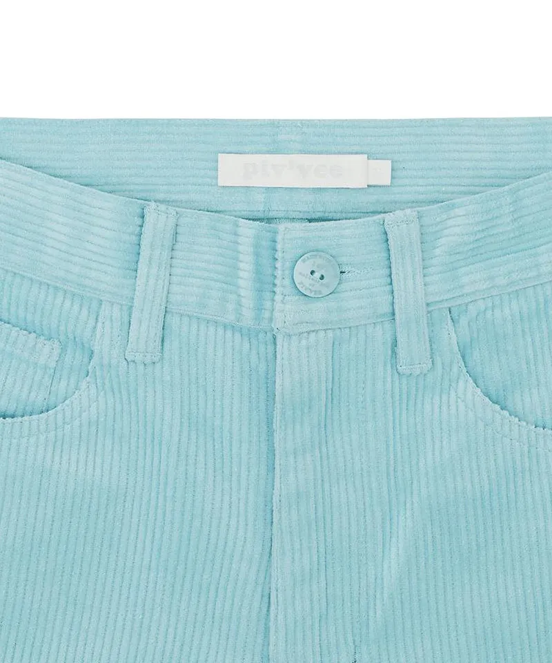 PIV'VEE Corduroy Bootcut Pants - Cornflower Blue