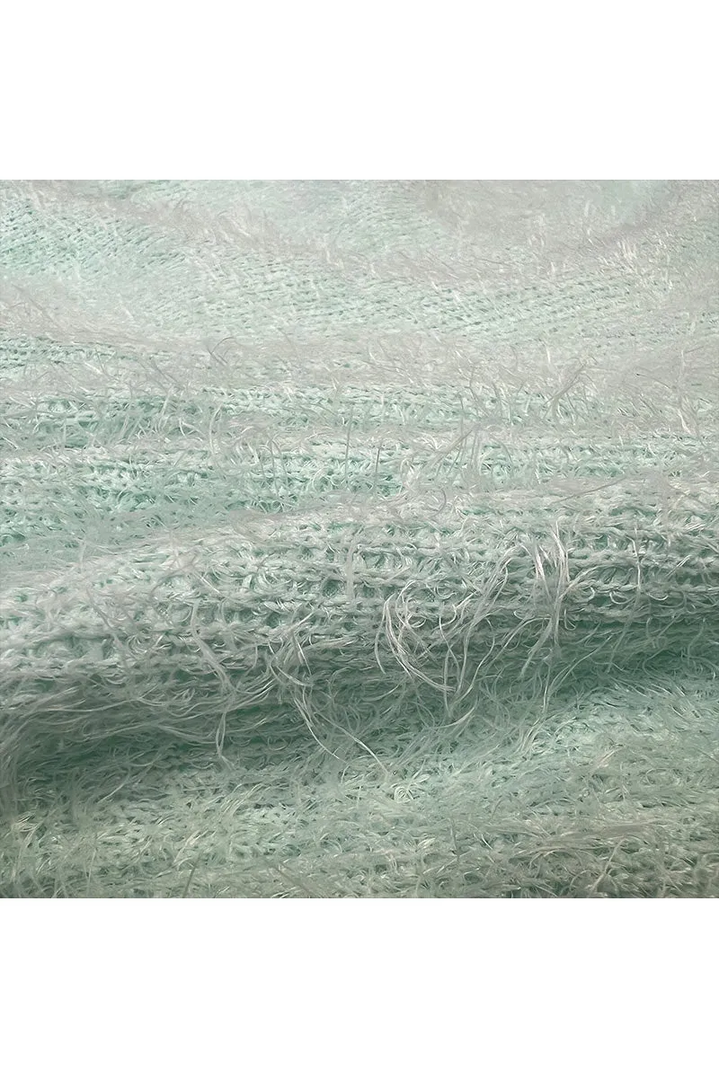 PJ0513 Fuzzy Knitted Long Pants