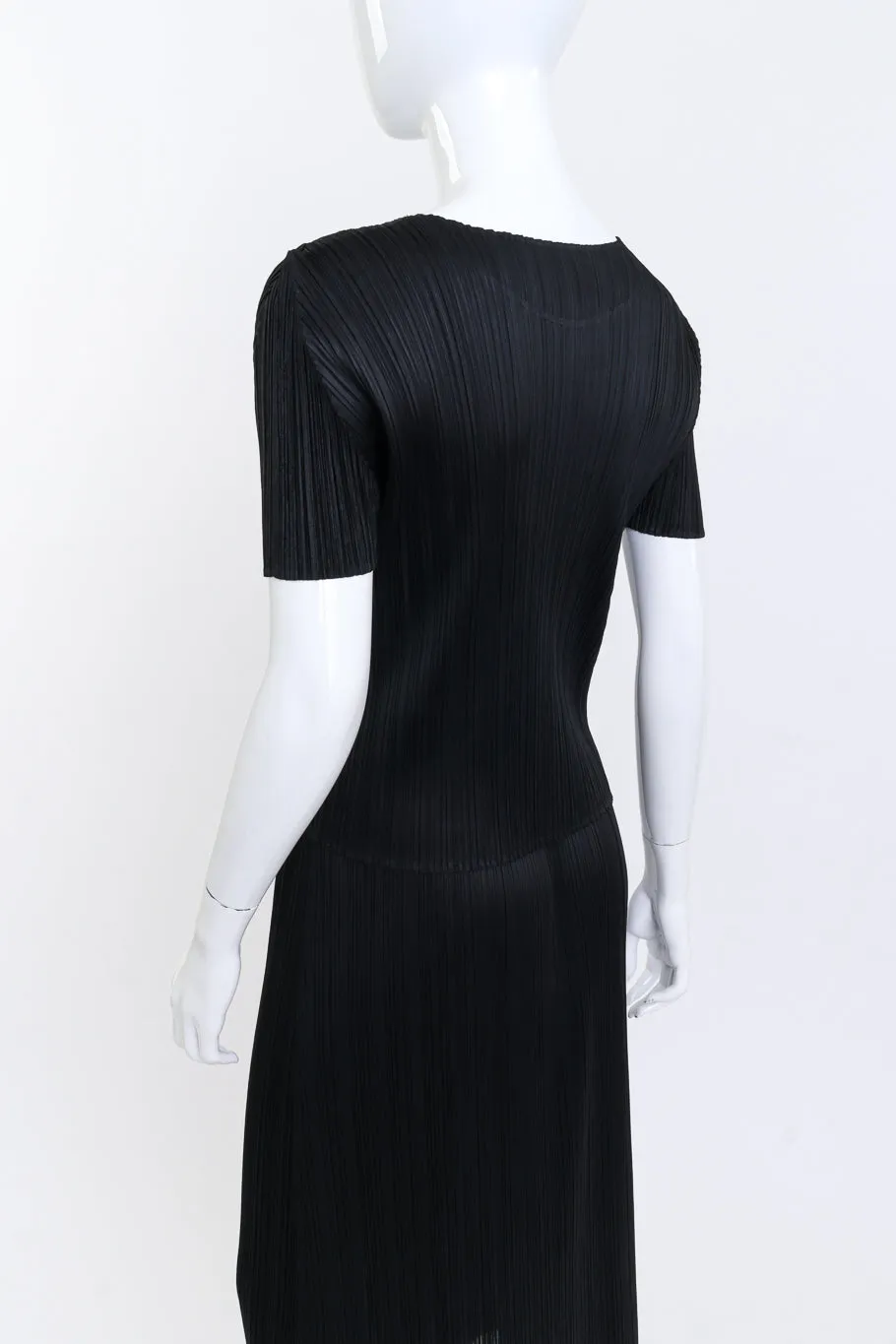 Pleated Short Sleeve Top & Skirt Set
