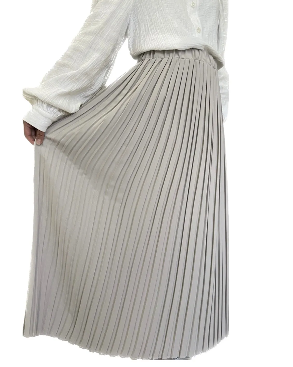 Pleated Skirt - Cream