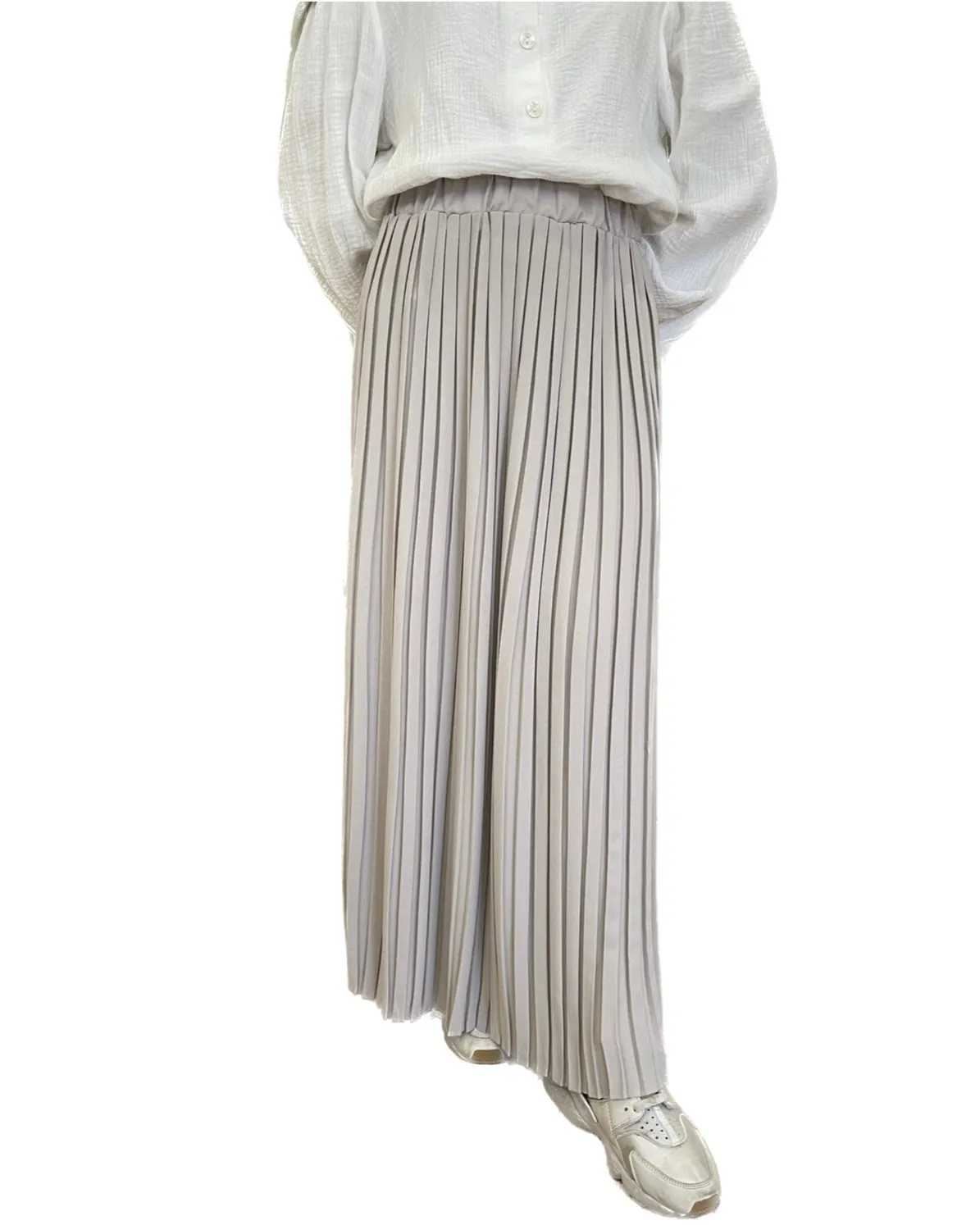 Pleated Skirt - Cream