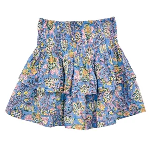Pleated Smocked Mini Skirt