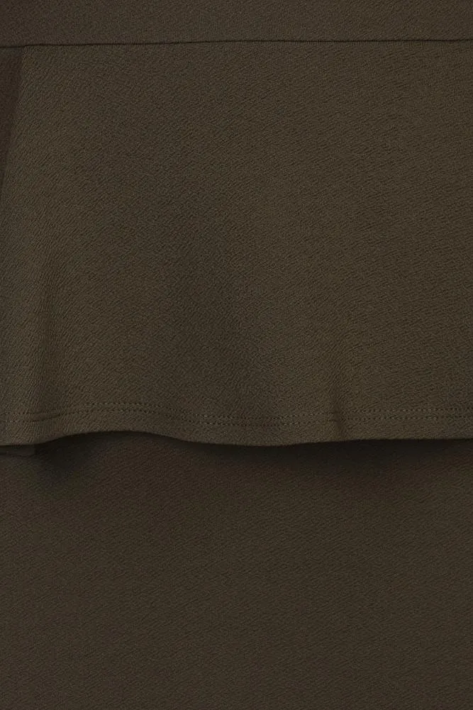 Plus Size Kim K Cape Peplum Dress