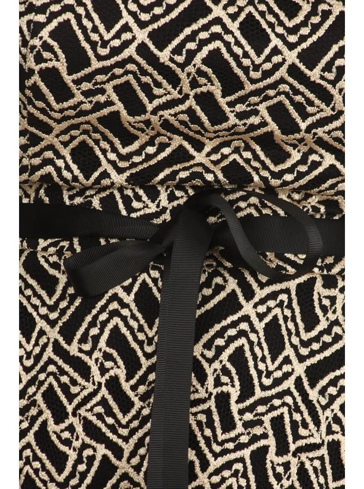 Plus Size Such A Charmer Textured Peplum Dress