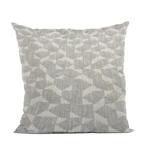 Plutus Gray Beige Sable Sand Dune Diamonds Luxury Throw Pillow