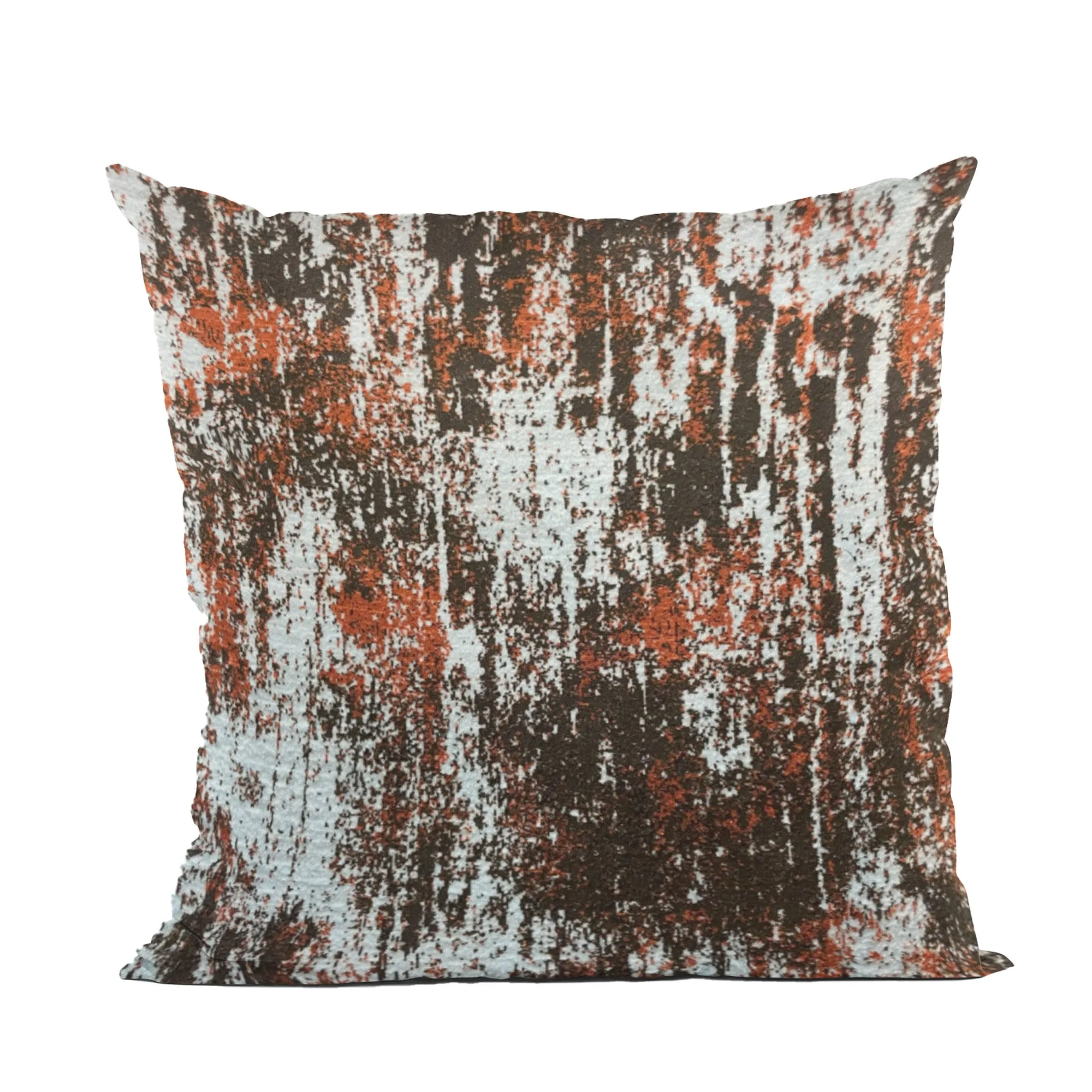Plutus Weathered Texture iKat Red Black Gray Velvet Luxury Throw Pillow