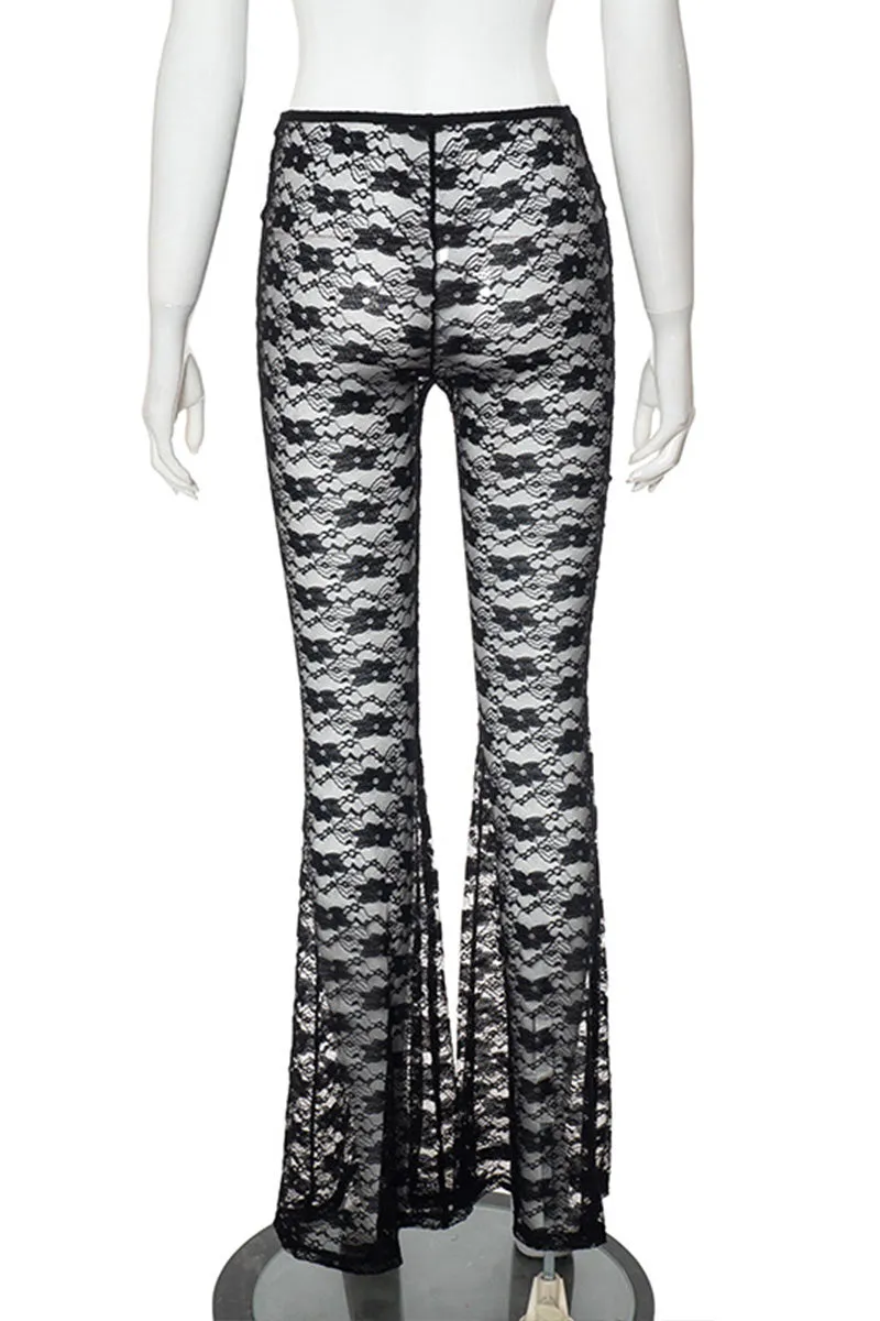 PM0106 Lace Bootcut Long Pants