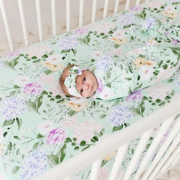 Posh Peanut Erin-Infant Headwrap Mint