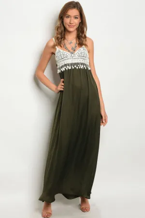 PRE-ORDER || Crochet Bust Maxi Dress