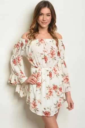 PRE-ORDER || Floral Off Shoulder Dress