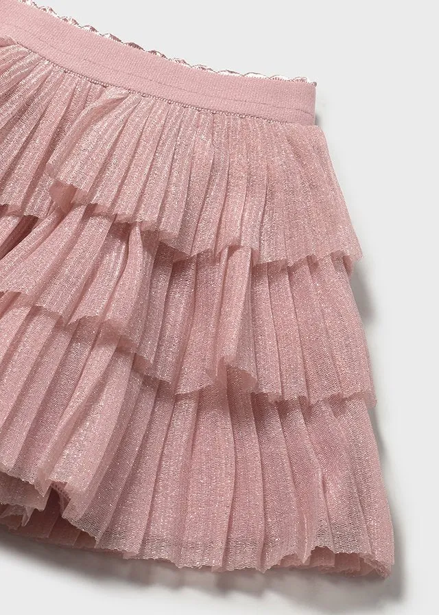 Pre-Order Mayoral 1041 Tee-Shirt and Mayoral 1901 Rose Pleated Tulle Skirt