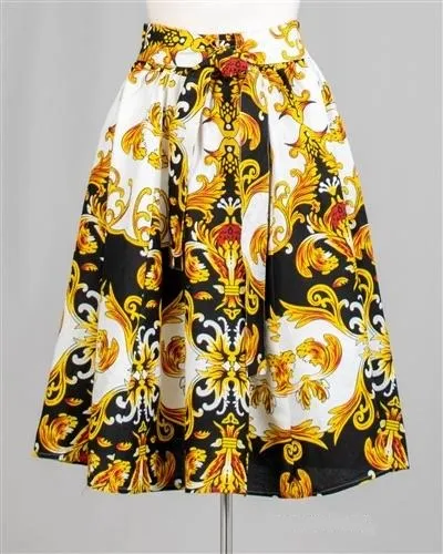 Print Midi Skirt