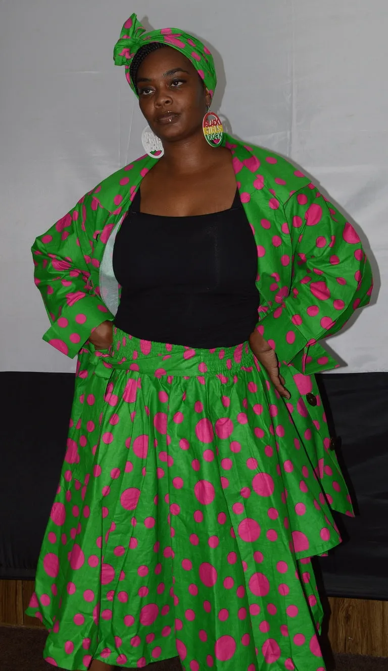 Print Midi Skirt